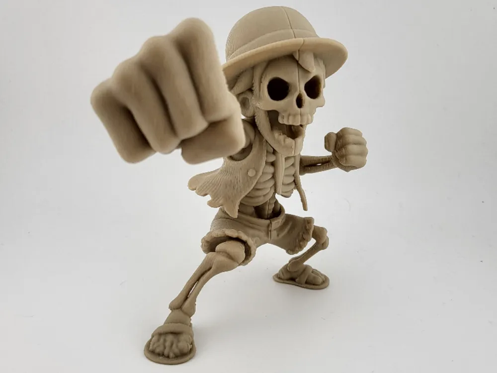 Figura Esqueleto de Luffy de One Piece - Pose de Soco