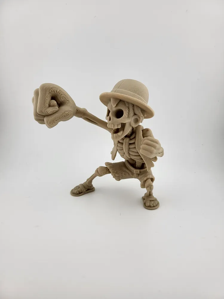Figura Esqueleto de Luffy de One Piece - Pose de Soco