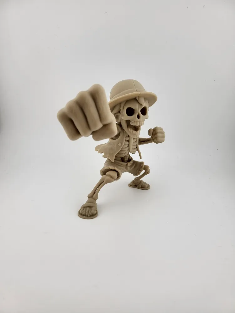 Figura Esqueleto de Luffy de One Piece - Pose de Soco