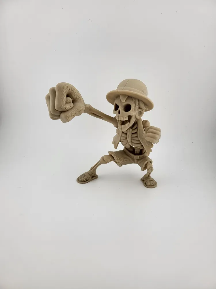 Figura Esqueleto de Luffy de One Piece - Pose de Soco